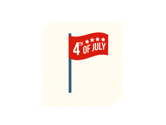 4th of July Flag Graphic: Crafts & Graphics for Real Publishing