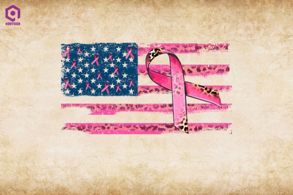 American Flag and Cancer Ribbon Graphics for Crafts