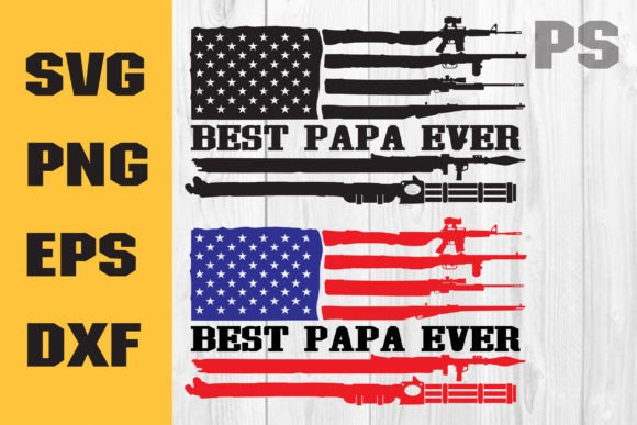 Best Dad Ever Flag Svg for Crafts and Graphics