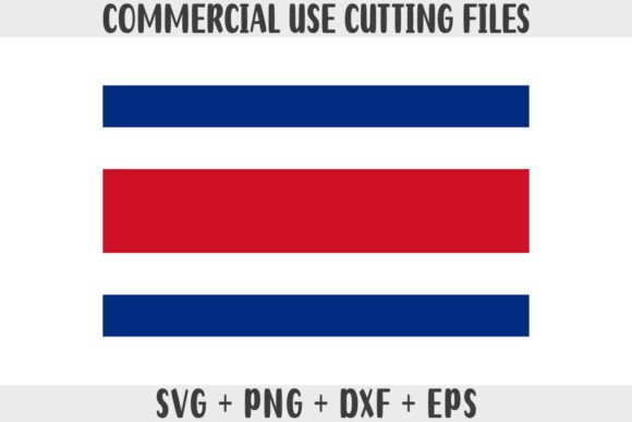 Costa Rica Flag SVG for Crafts and Graphics
