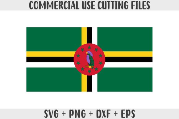 Dominica Flag SVG Original Colors