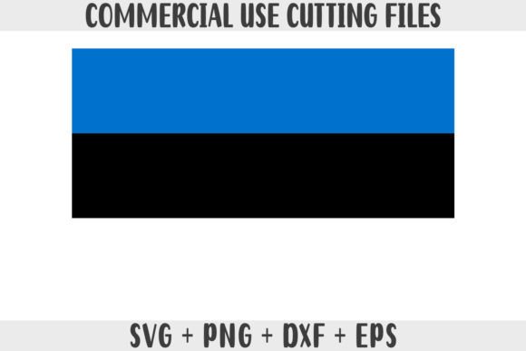 Estonia Flag SVG Graphics for Crafts