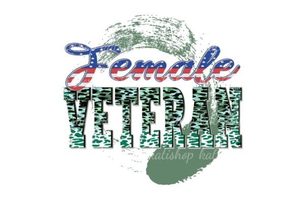 Female Veteran Flag Patriot Sublimation