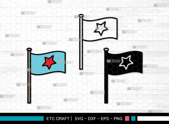 Flag Icons Color, Flag Pole Svg for Graphics and Crafts