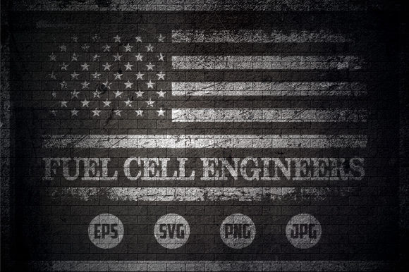 Fuel Cell Engineers - USA Flag Graphics for Crafts