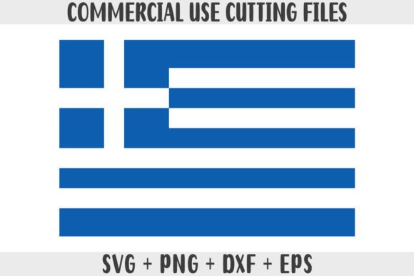 Greece Flag SVG Graphics for Crafts