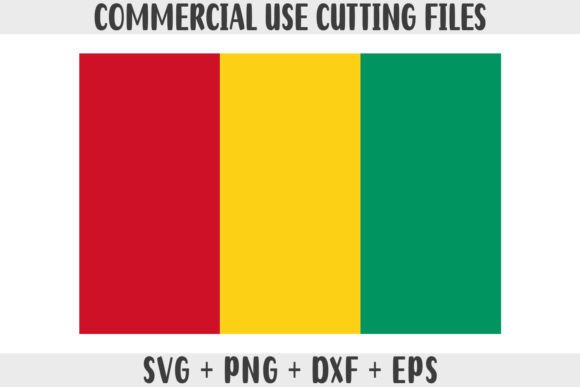 Guinea Flag SVG Graphics for Crafts