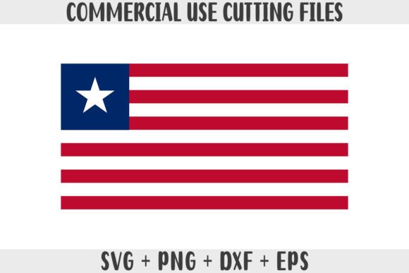Liberia Flag SVG Graphics for Crafts
