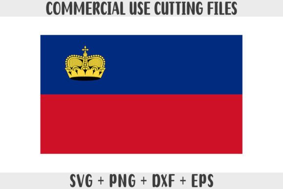 Liechtenstein Flag SVG Original Colors