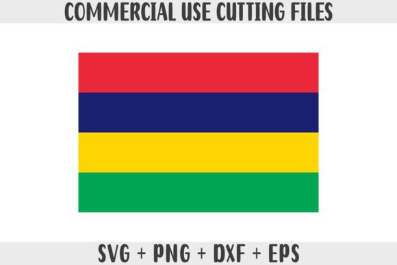 Mauritius Flag SVG Graphics for Modern Crafts