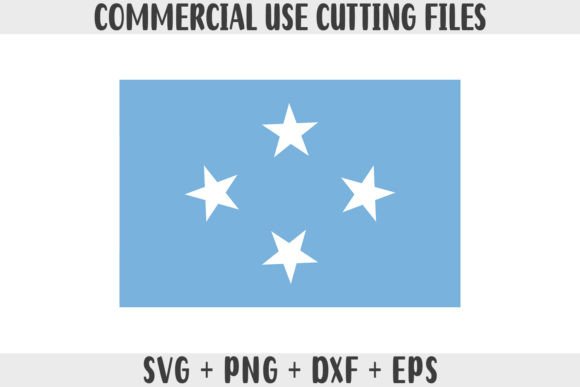 Micronesia Flag SVG Original Colors