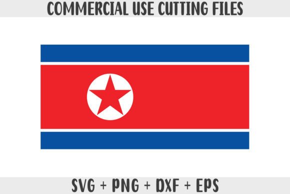 North Korea Flag SVG Original Colors: Graphics for Crafts & Content