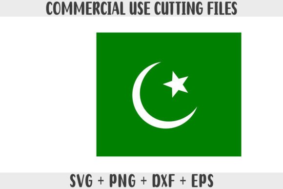 Pakistan Flag SVG Graphics for Crafts
