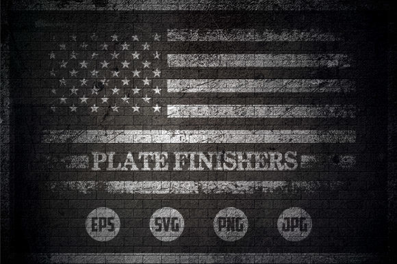 Plate Finishers - USA Flag Graphics for Crafts