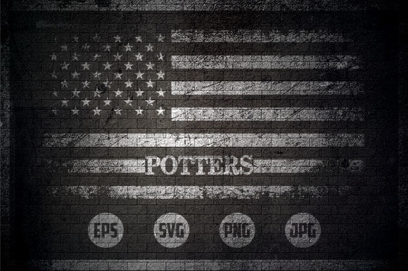 Potters - USA Flag: Graphics for Crafts & Content