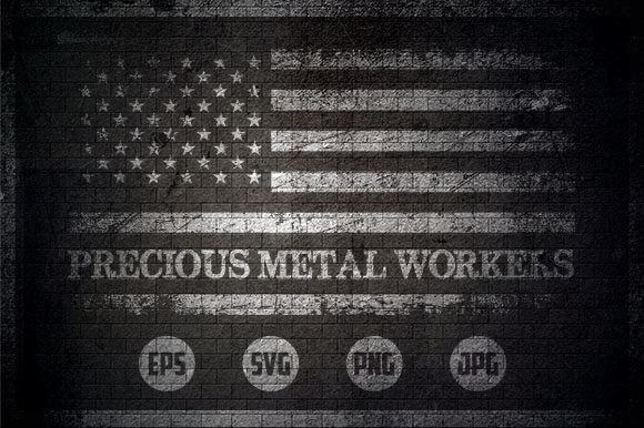 Precious Metal Workers - USA Flag