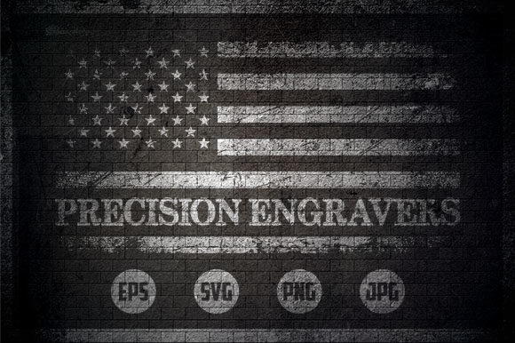 Precision Engravers - USA Flag Graphics for Crafts