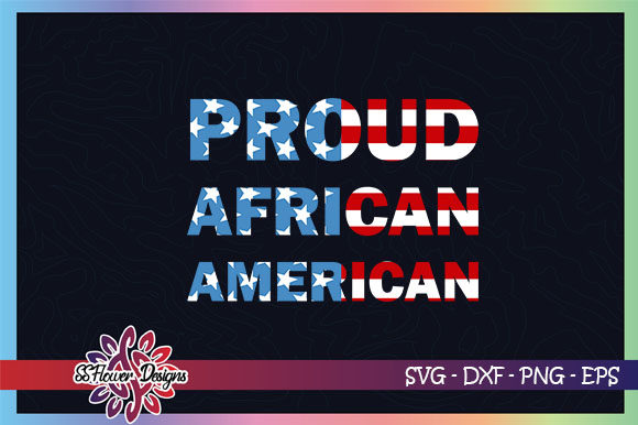 Proud African American USA Flag Graphics for Crafts & Publishing