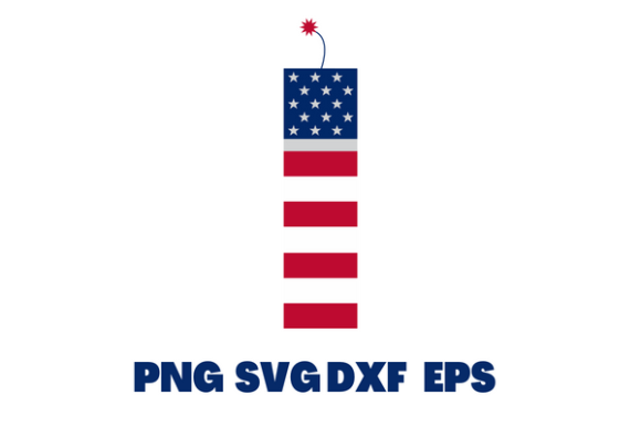 Stars and Stripes American Flag Candle: Graphics for Crafts & Content