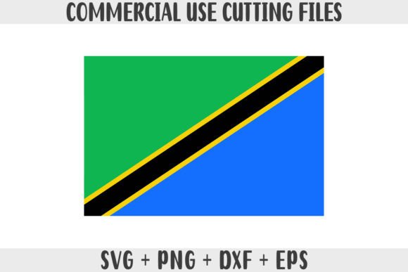Tanzania Flag SVG Graphics for Crafts