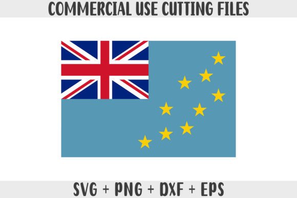 Tuvalu Flag SVG Original Colors