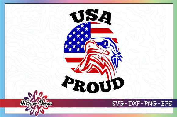 USA Proud Eagle American Flag Graphics & Crafts