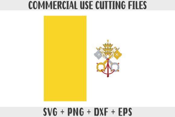 Vatican City Flag SVG Graphics for Local Business Branding