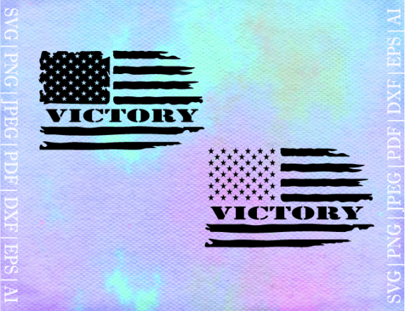 Victory Flag SVG: Graphics for Crafts & Handmade Business